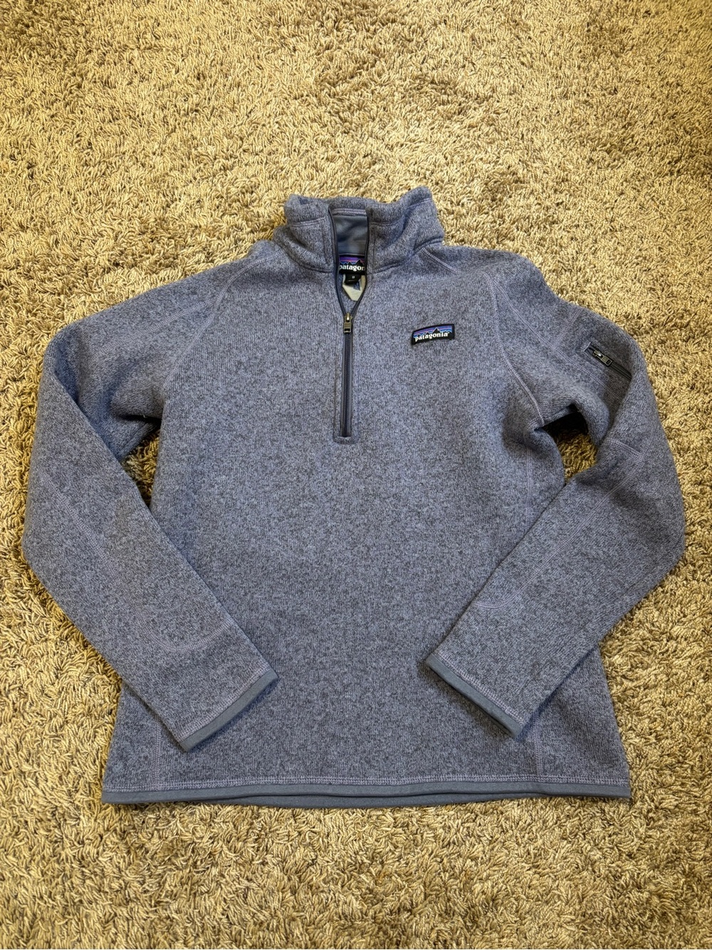 Patagonia Women’s quarter-Zip Fleece Pullover - Heather Purple